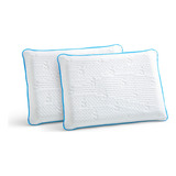 Paquete De 2 Almohadas De Memory Foam Sensei. Color Blanco