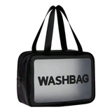 Bolso Washbag Maquillaje Transparente Estuche21x31x11