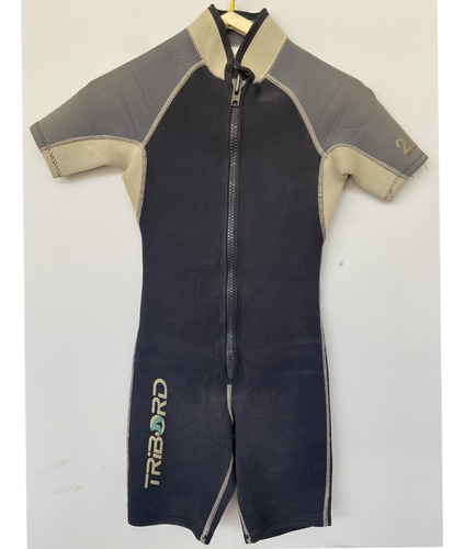 Traje De Neoprene Corto Triboard 2.0 Mm Kid Niño Usado