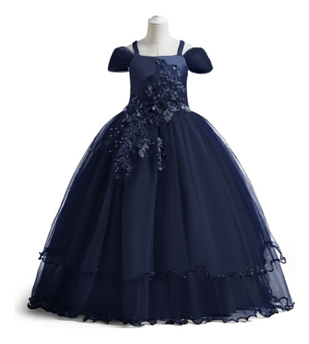 Vestido Infantil Longo Princesa Festa Casamento Dama Honra