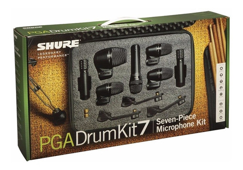 Set Microfonos Para Bateria Shure Pgadrumkit7 Pga Drumkit 7