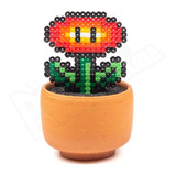 Matera Decorativa - Super Mario - Flor Fuego Pixel Art Geek