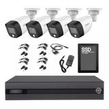 Kit Seguridad Dahua Cctv Dvr 8ch +4 Camara Full Color +disco