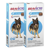 Kit 2 Unidades Bravecto Cães De 20 A 40kg - 1000mg