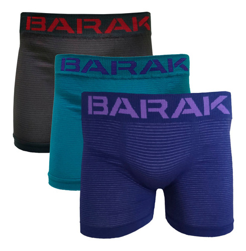 Pack X 6 Boxers Niño Nene Barak Algodón Rayado Sin Costura