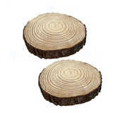 Kit 2 Bolachas Madeira Pinus Entre 16 E 20cm Decorativas