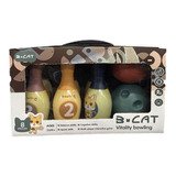 Set De Bowling Game Cat Juguetes 6 Bolos 