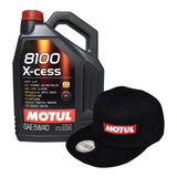 Aceite Sintético 5w40 Para Auto Motul 8100 X-cess 5l + Gorra