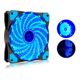 Cooler P/ Gabinete E Cpu Led Azul Super Silencioso 1500 Rpm