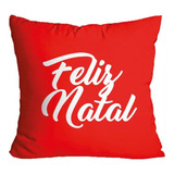 Kit 4 Capas Para Almofadas Feliz Natal 35x35cm Personalizada