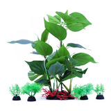 Planta Acuatica Artificial 30cm + 4 Plantas Bajas