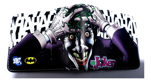 Cartera Gamer Geek Juvenil Joker Guason Dc Comics