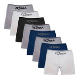 Kit 8 Cuecas Boxer Algodão Masculino Box Sem Costura Zorba