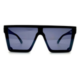 Óculos De Sol Premium Quadrado Maya Cooper Tendência Preto + Case