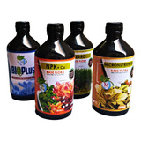 Kit Macronutrie/micronutrien/ferro/bioplus 500ml Base Flora