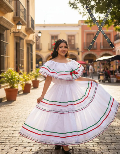 Vestido Tricolor 15 De Septiembre Fiestas Patrias Revolución | Meses sin interés