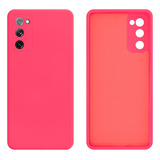 Capa Compatível Com Galaxy S20 Fe Silicone Aveludada Cor Rosa Pink