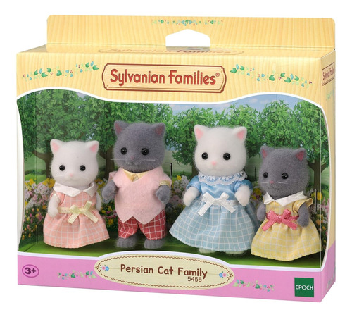  Sylvanian Families Familia De Gatos Persa Ternurines Calico