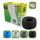 Cabo Furukawa Cat5e Soho Plus 100mt Preto + 10 Con Blindado