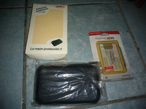 Nintendo 3ds Micas Protector De Pantalla Originales Y Funda