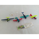 Brinquedo Antigo Kinder Ovo Aviões Táxi Aéreo - Os 4