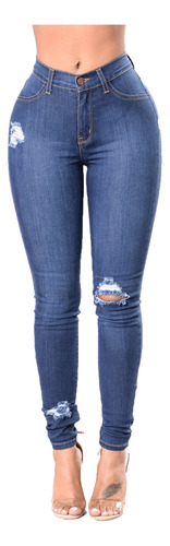Jeans Dama Corte Colombiano Ajustados Mezclilla Pantalones