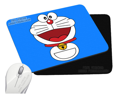Pad Mouse Rectangular Doraemon Gato Cosmico Anime 4