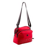 Cartera Morral Amayra Street 67.275.7 Urbana Mujer Tote Acabado De Los Herrajes Niquel Color Rojo Color De La Correa De Hombro Negro Diseño De La Tela Liso