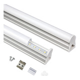 Tubo Led T5 Batten Con Base Empavonado 5w 30cms