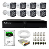 Kit 8 Câmeras Externas Tf 1220 Full Hd Dvr 3308 8 Canais 1tb