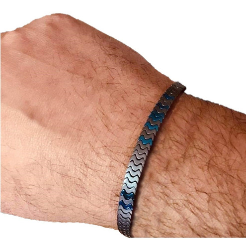 Pulsera Piedra Hematita Black Blue Hombre Mujer Moda 2020 I