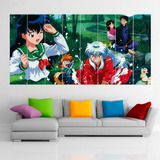 Cuadro Poliptico Inuyasha Anime Art Xxl 192x100cm