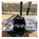 Playstation 4 Fat + 2 Controles + 2 Juegos