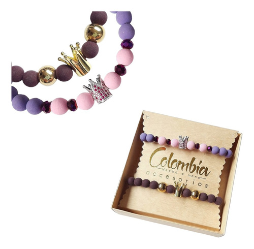 Pulsera Para Parejas, Pulsera Corona, Manillas Parejas