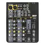 Mixer Mezcladora Sonido Skp Vz-6.2 Mp3 Usb 6 Canales