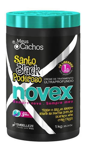 Crema Santo Black Novex 1k - Kg a $59990