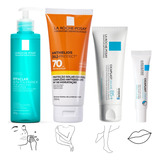 Kit La Roche Effaclar Anthelios Xl70 Cicaplast Rosto Labios