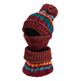 Conjunto De Gorro De Punto 3 En 1 Para Invierno, Para Cubrir