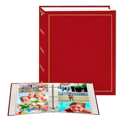 Álbum Fotográfico Rojo Magnético 100 Páginas 3 Anillos | Meses sin interés
