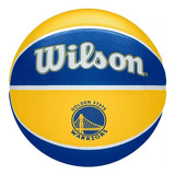 Balón Baloncesto Wilson Team Tribute Nba Basketball #7 Color Amarillo-golden States Warriors