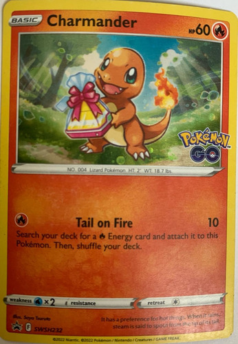 Pokémon Tcg Charmander Swsh232 Holo