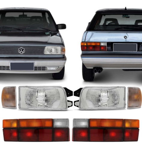   Optica De Vw Gol 91 / 95 + Giros + Reten + Faros Tras Tric