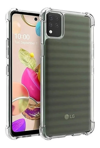 Funda Para LG K42 Anti Golpes + Templado Recto