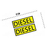 Sticker Diesel Para Tapas De Combustible Calcomania 2 Unidad
