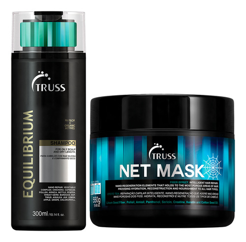 Truss Shampoo Equilibrium + Net Mask 550g - Kit