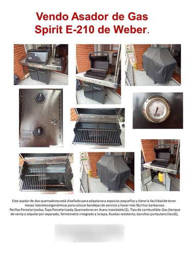 Asador De Gas Spirit E-210 De Weber