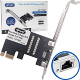 Placa De Rede Pci-e 10/100/1000mbps Gigabit Realtek Rj45knup