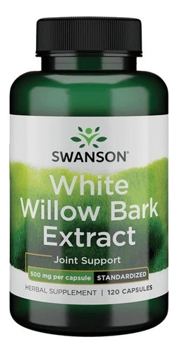 White Willow Bark Extract 120caps 500mg Salud Articulaciones