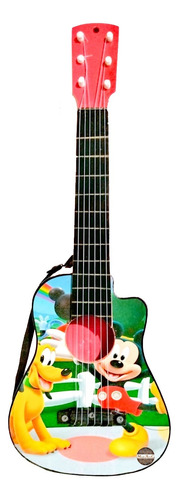 Guitarra De Lujo Mickey En Madera-juguete Para Niños