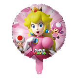 Globo Princesa Peach Cotillón Cumpleaños Mario 